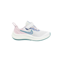 Nike star runner velcro blanco-rosa infantil