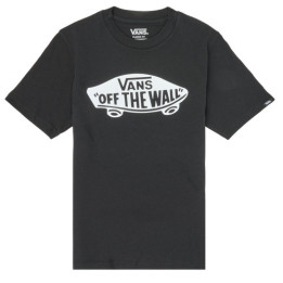Vans Camiseta JR. Negra/Blanca logo Skate