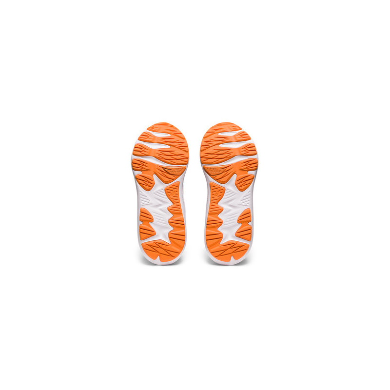 asics jolt para correr de niño en azul y naranja