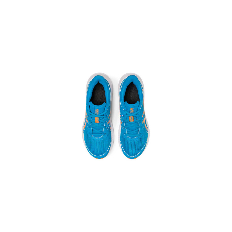 Asics Jolt 4 Gs en color azul y naranja para niño