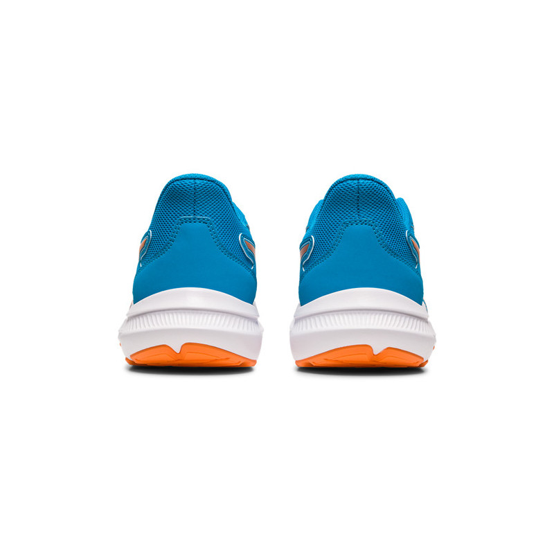 Asics Jolt 4 Gs en color azul y naranja para niño