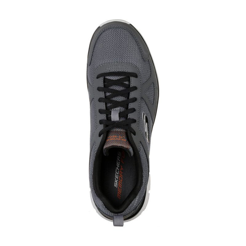 skechers track gris con memory foam para hombre