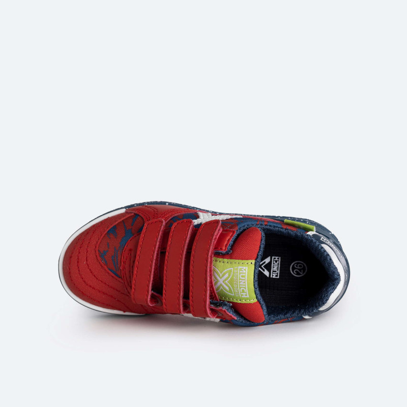 munich g-3 velcro en rojo y azul marino del 26 al 32