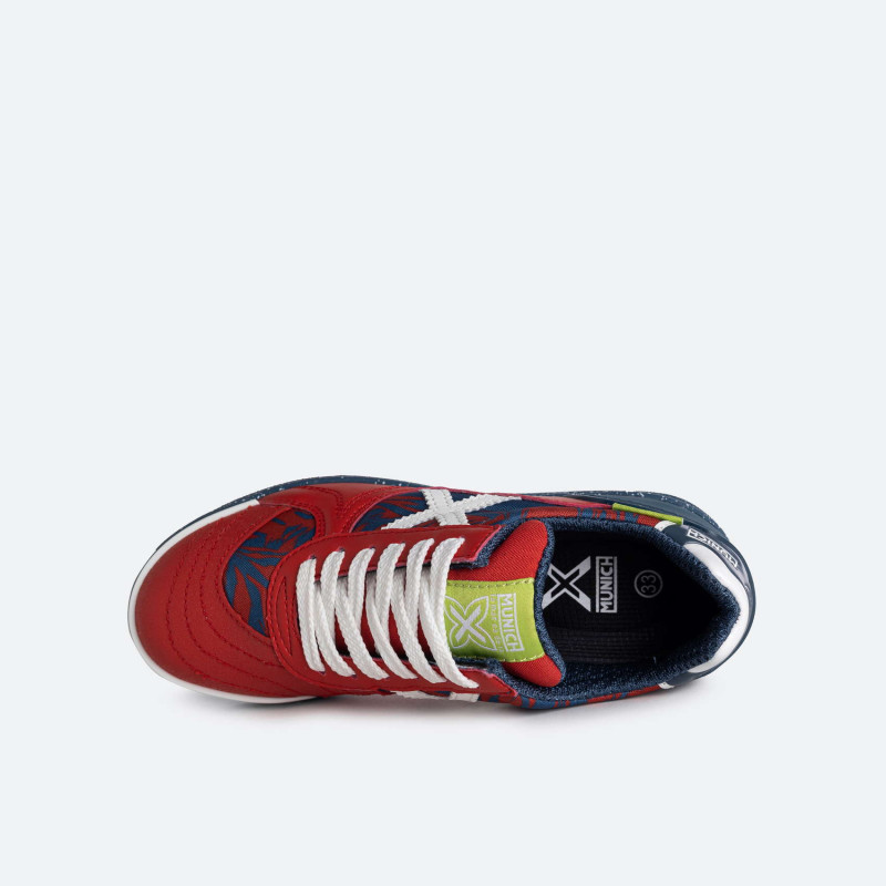 Munich G-3 kid indoor 360 en rojo y marino del 33 al 38