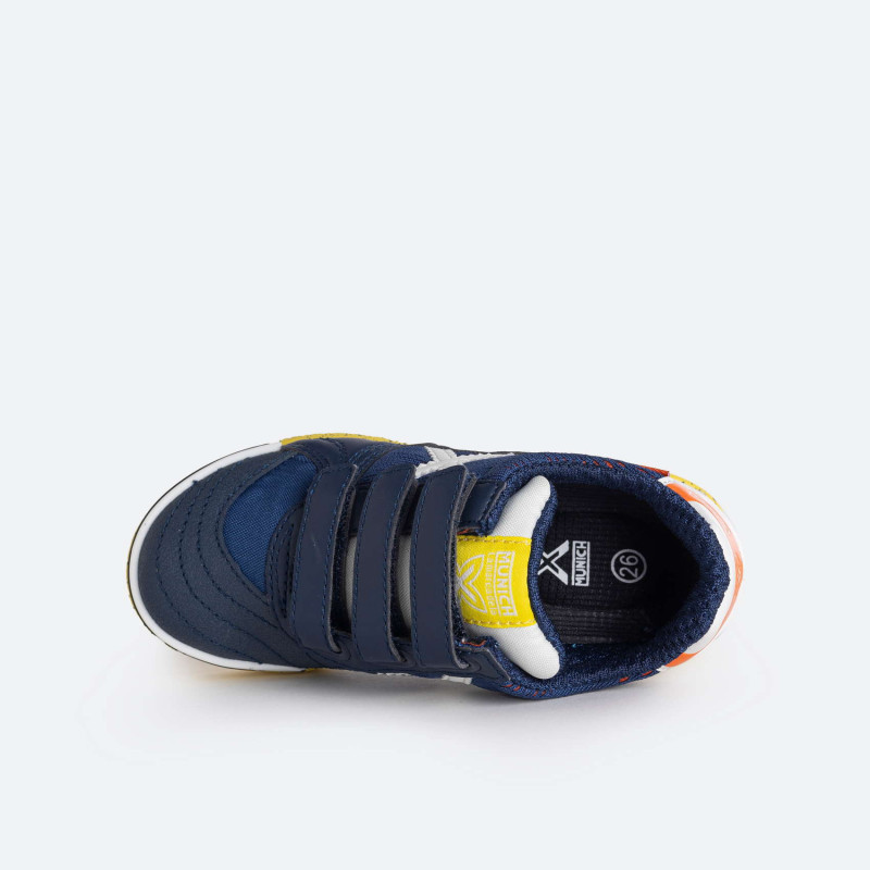 Munich G-3 kid velcro indoor 361 Navy/yellow/white