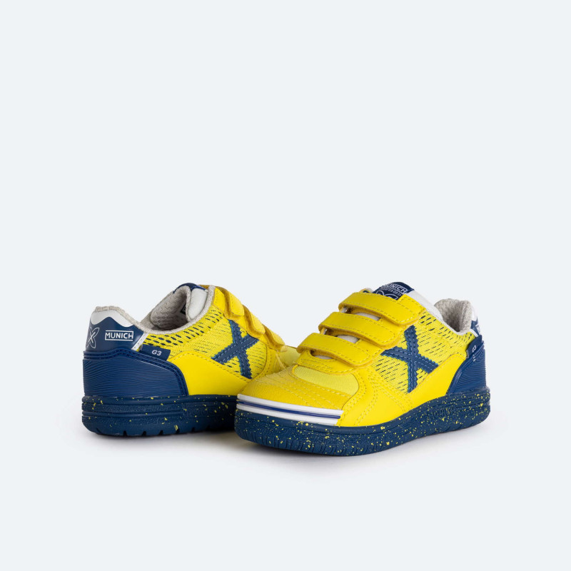 Munich G-3 kid velcro indoor 362 yellow/navy