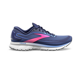 Brooks trace 2 para mujer en marino con azul y rosa