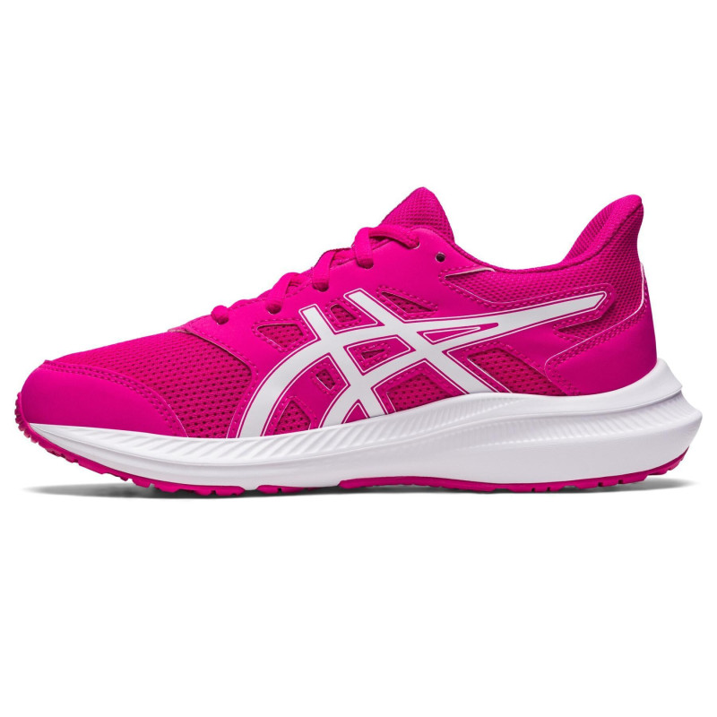 Asics Jolt 4 gs para niña en color rosa y blanco