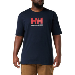 Camiseta helly hansen navy-red para hombre