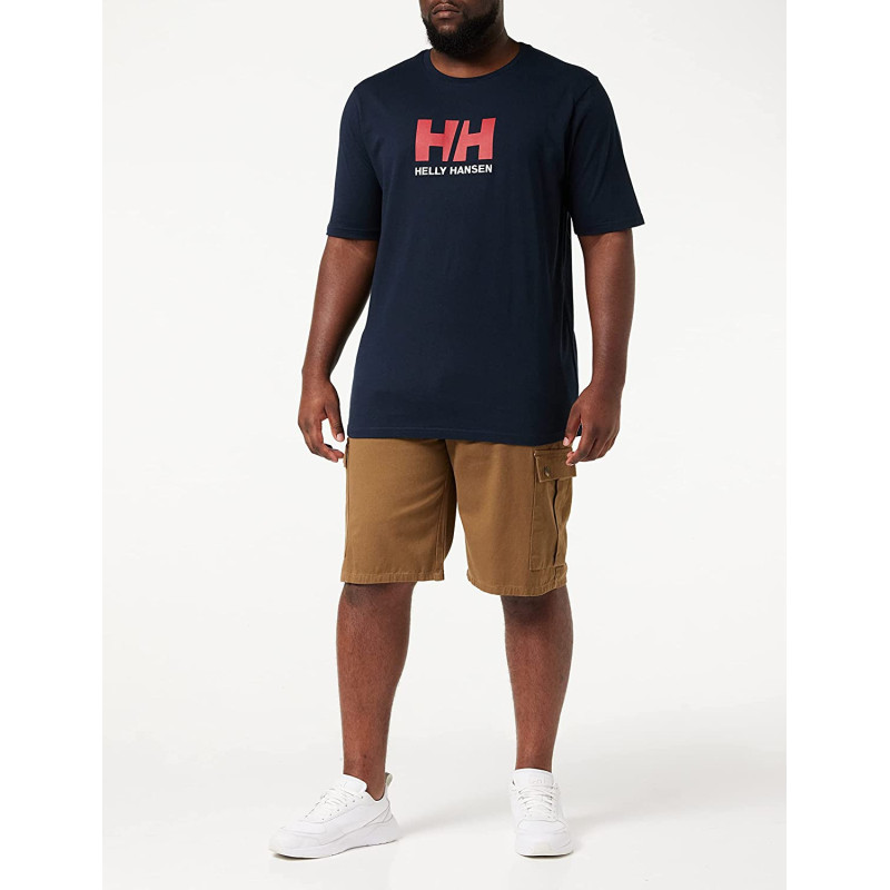 Camiseta helly hansen navy-red para hombre