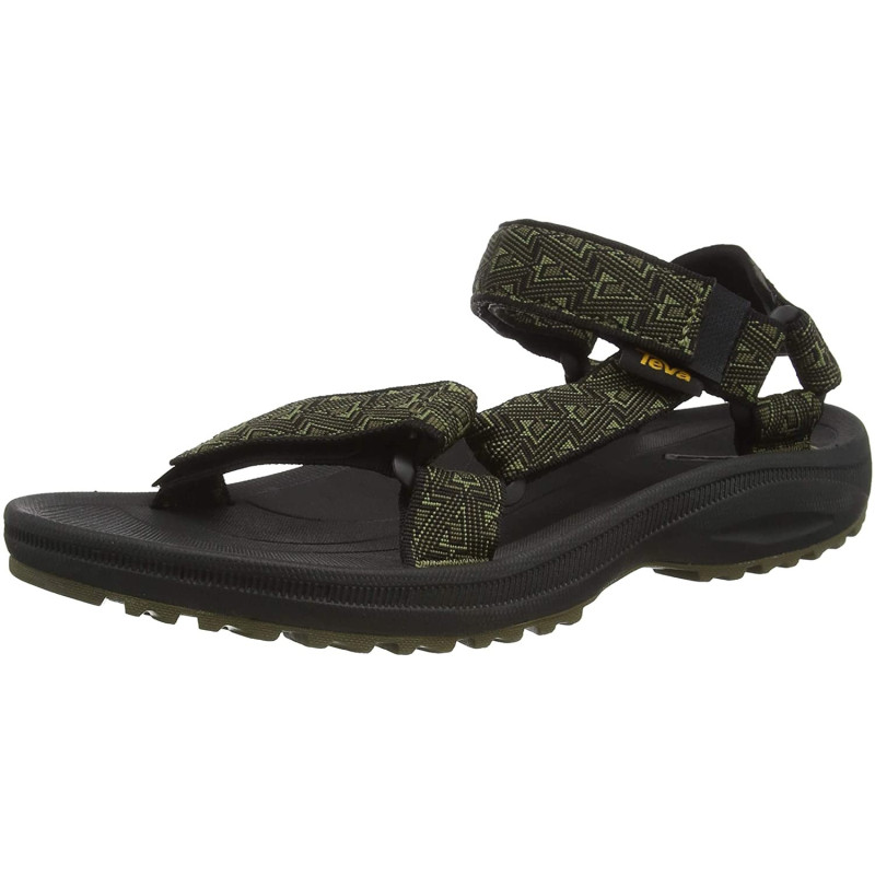 Sandalia Teva M winsted para hombre en negro y verde oliva