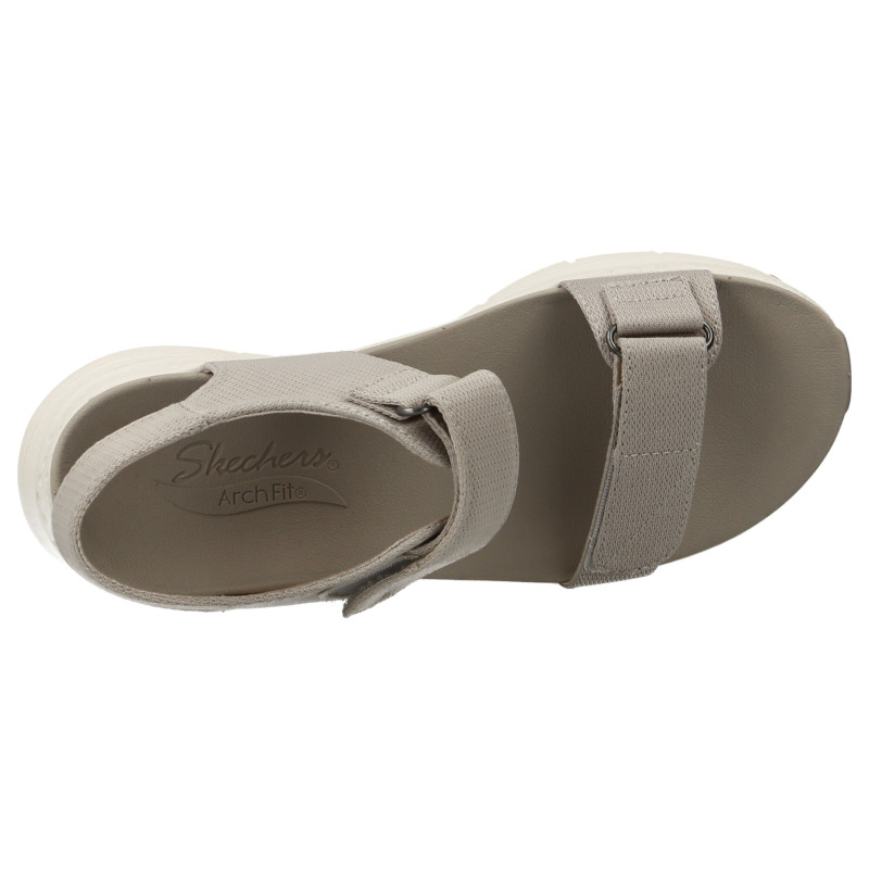 sandalias skechers  arch fit touristy en beige