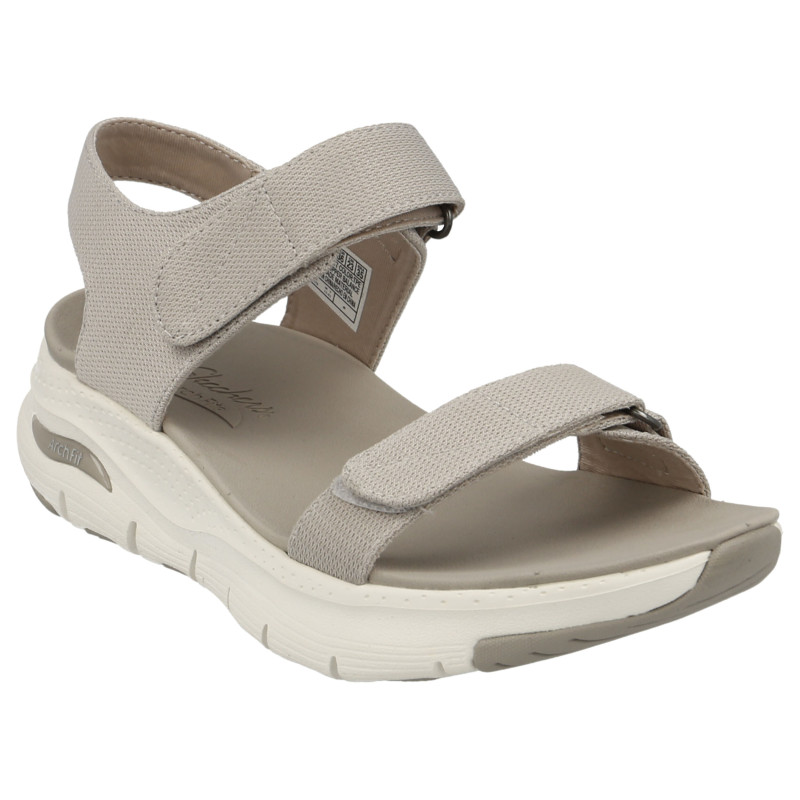 sandalias skechers  arch fit touristy en beige