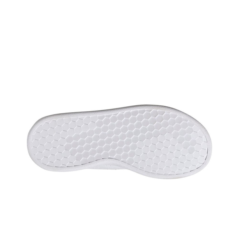 Adidas advantage cf c white/green velcro