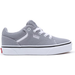 Vans seldan canva gris y blanca