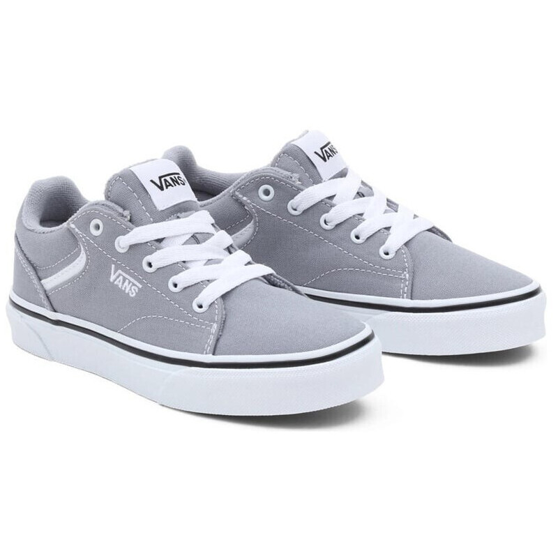 Vans seldan canva gris y blanca