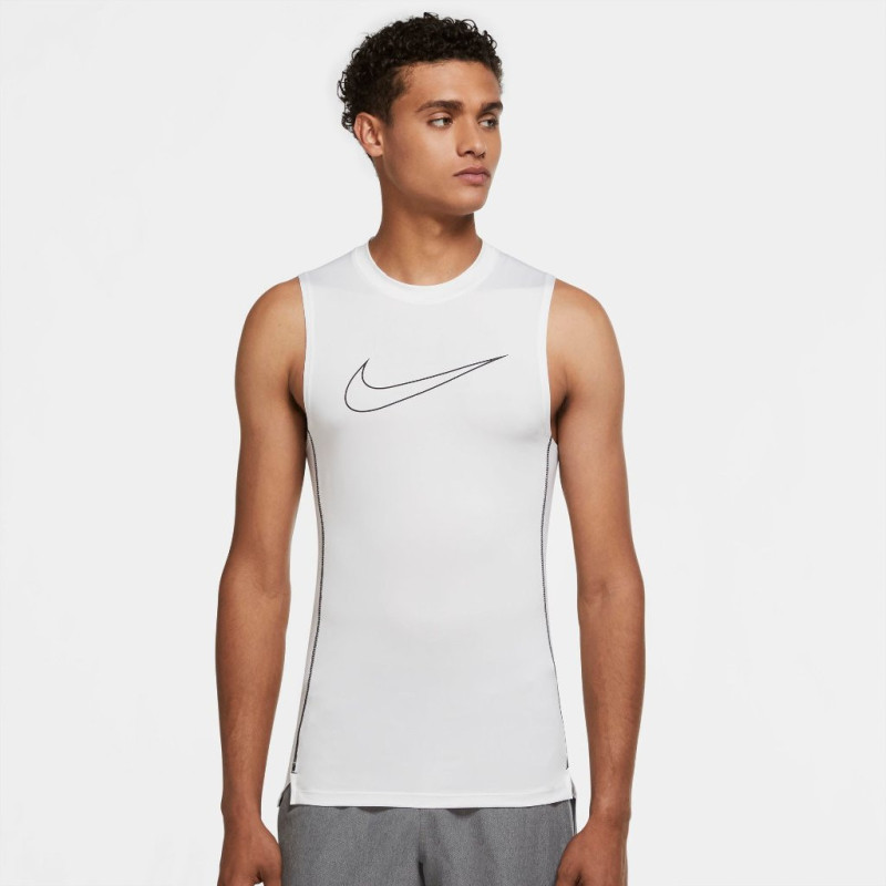 Nike pro dri-fit men´s tight fit si white