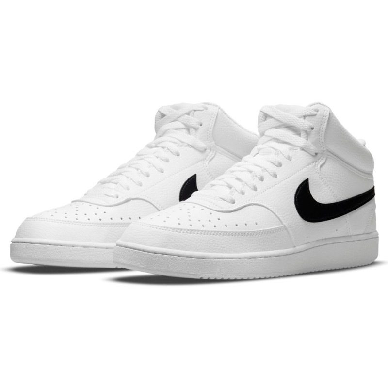Nike court vision mid nn white/black-white