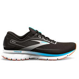 Brooks trace 2 black/hawaiian ocean/orange