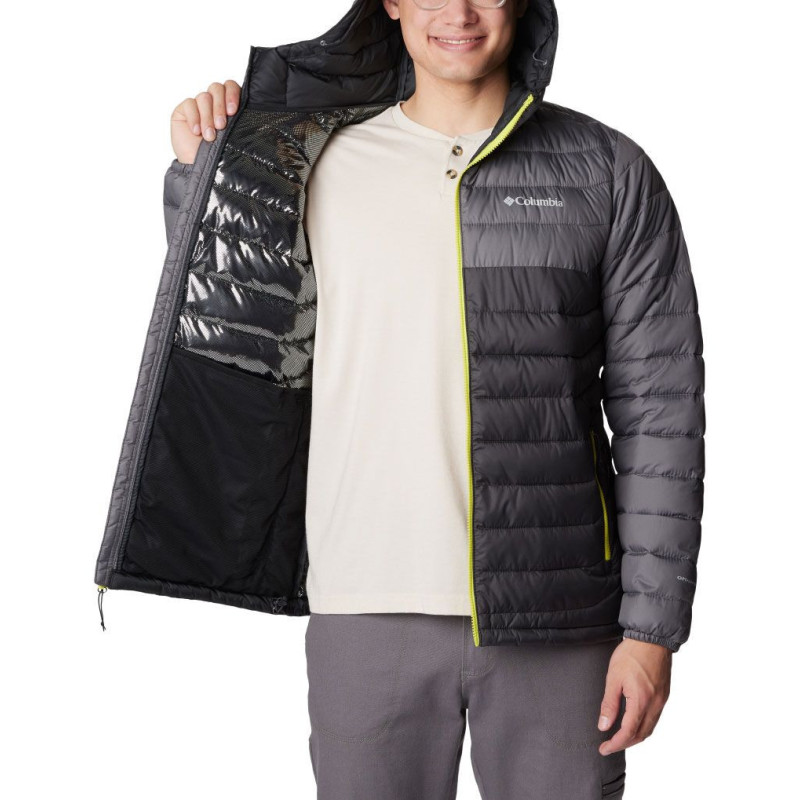 Columbia powder lite hooded jacket Shark, City Grey