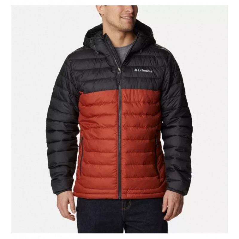 Columbia powder lite hooded jacket Warp Red, Shark