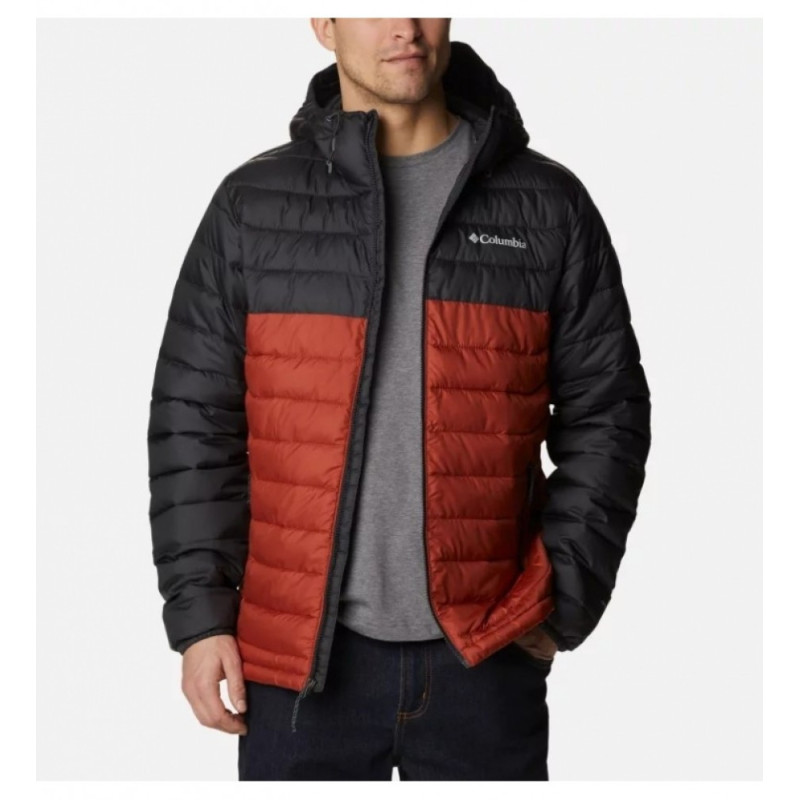 Columbia powder lite hooded jacket Warp Red, Shark