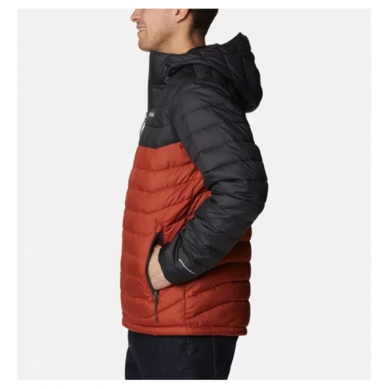Columbia powder lite hooded jacket Warp Red, Shark