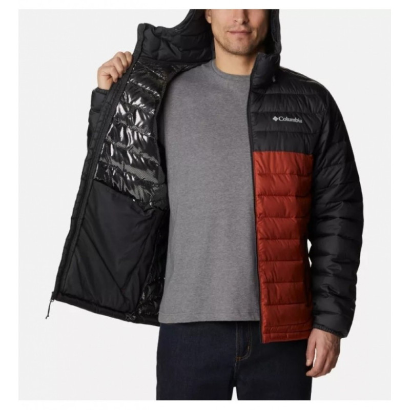 Columbia powder lite hooded jacket Warp Red, Shark