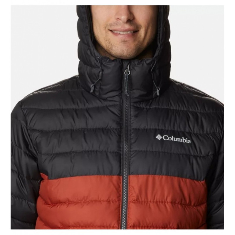 Columbia powder lite hooded jacket Warp Red, Shark