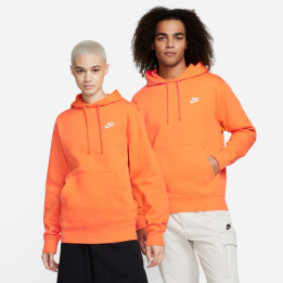 Nike sportwear club fleece pullover hoodie orange