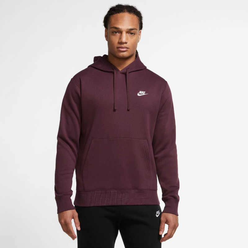 Nike Sportswear Club Fleece hoddy Pullover burgundy
