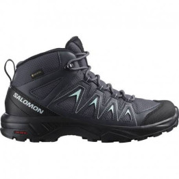 Salomon X braze mid gtx w Ebony/india ink/bleached aqua